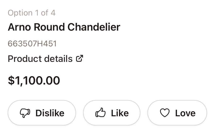 Reviewer landing page showing a selection with reactions and a comment field