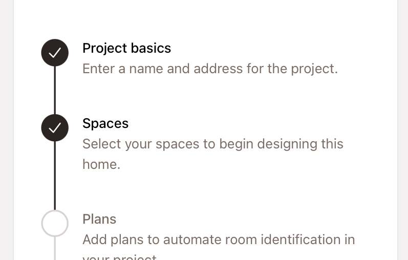 Floor plan PDF with rooms outlined and structured into a project tree on the right